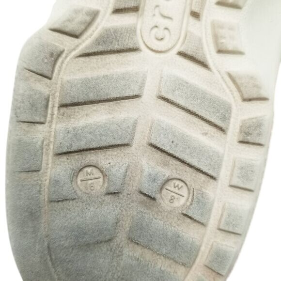 Crocs White Red‎ Blue Mario-Themed Jibbitz Charms Red Strap W8/M6 Unisex - Picture 6 of 14